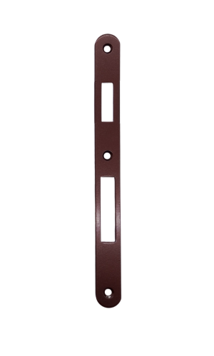 AGB B00590.15 contropiastra per serratura bordo tondo mm 22x238 - - bronzato