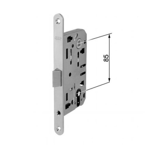Serratura da incasso per porte interne legno AGB B01103.60 MEDIANA EVOLOTION F18 mm I=85 - - nichelato