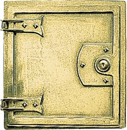 Sportelli postali ad incasso in ottone Alubox SC3 - colore ottone lucido
