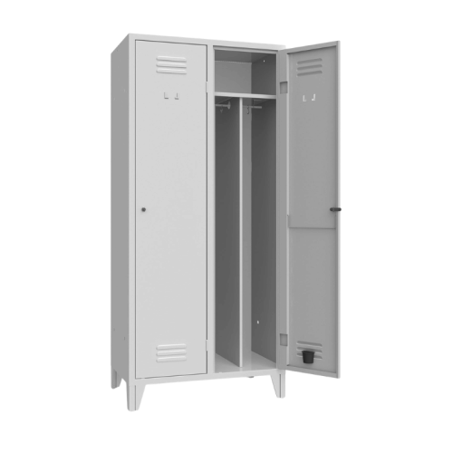 Armadio spogliatoio 2 posti (mm) 810x500x1800 ARMET 202 grigio ral 7035