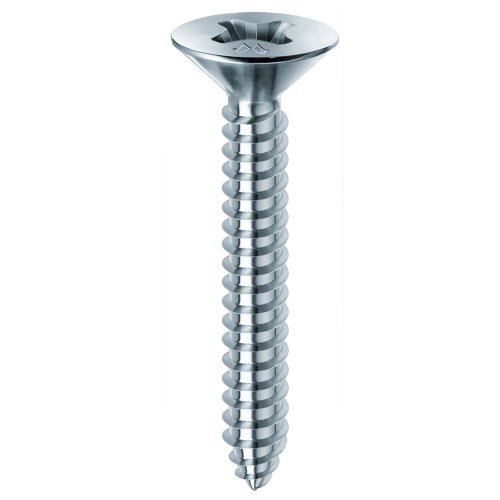 Vite autofilettante per lamierati MUSTAD testa piana svasata zincata - ø x L mm 3,5x10