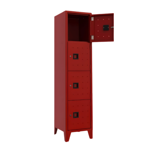 Armadio casellario 4 vani (mm) 420x500x1800 ARMET 204 rosso ral 3001