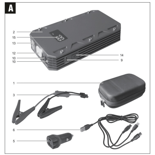 Avviatore di emergenza Multifunzione 12V Valex POLARIS 10000