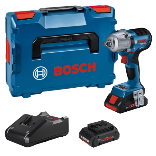 Avvitatore massa battente Bosch GDS 18V-450 HC Professional doppia batteria ProCORE18V 4.0Ah