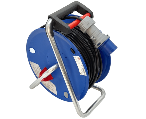 Avvolgicavo elettrico prolunga Brennenstuhl 250V-16A CEE 2 IP44 50m H05VV-F 3G1,5