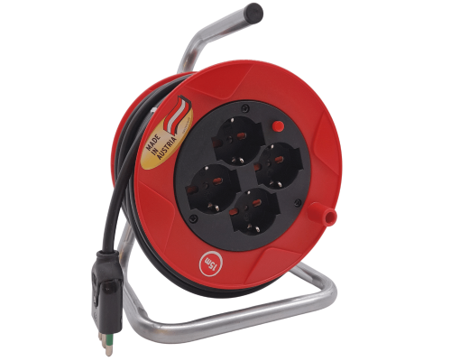 Avvolgicavo prolunga elettrica Brennenstuhl 230V (16A) 15m 4 prese bipasso Schuko