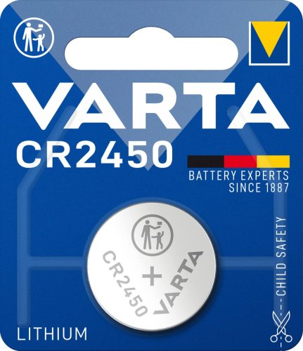 Batteria a bottone 3V Varta CR2450 Lithium (1 pezzo)