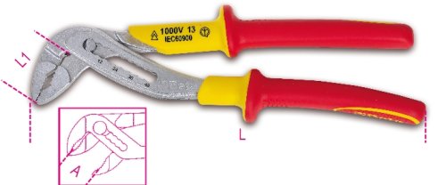 Pinza Elettricista Isolata Becchi Lunghi Mezzotondi 200mm - WÜRTH 071401  577