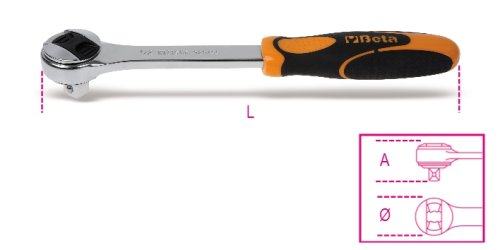Cricchetto reversibile quadro maschio 1/2" BETA 920/55