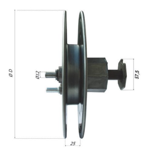 Riduttore ottagonale per tapparella ø 240 mm Bolis 1380/D