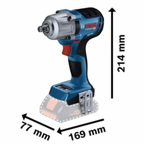 Avvitatore massa battente Bosch GDS 18V-450 HC Professional con doppia batteria ProCORE18V 4.0Ah
