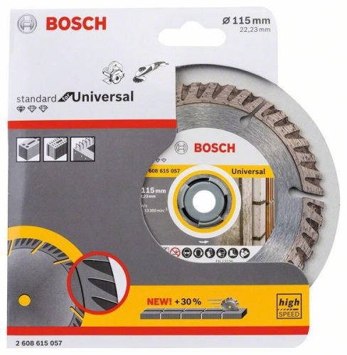 Disco diamantato Bosch ø mm 115x1,6 Universale