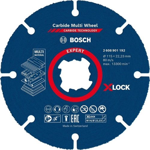 Dischi da taglio Bosch X-LOCK Carbide Multi Wheel - ø mm 115x1