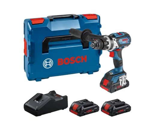 Trapano-avvitatore percussione Bosch Professional GSB 18V-110 C + 3 batterie procore18V 4.0ah