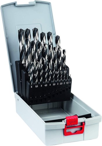 Set 25 punte trapano per metallo HSS Bosch PointTeQ 2608577352