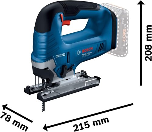 Seghetto alternativo Bosch Professional GST 18V-125 B, senza batteria in valigetta