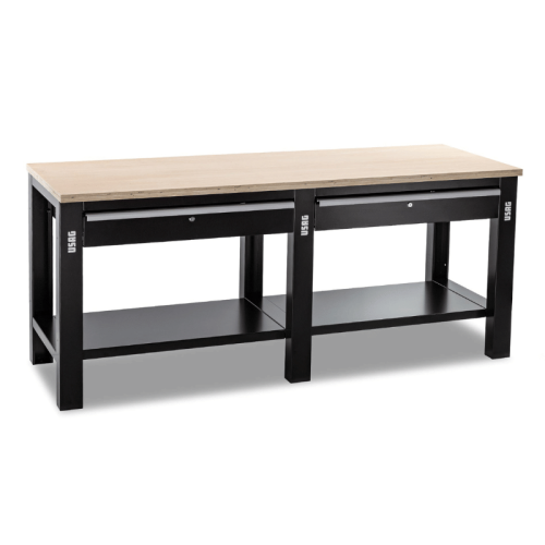 Banco da lavoro con piano in legno Usag 506 TLC (2m)