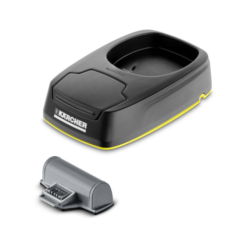 Base di ricarica + batteria litio per Aspiragocce Karcher WV5 Plus