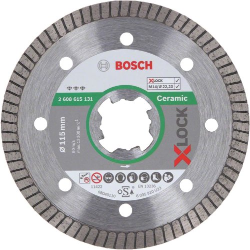 Dischi diamantati Bosch X-LOCK Best Ceramic Extra Clean Turbo - ø mm 115x1,4
