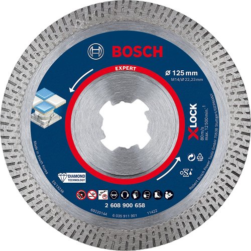 Disco diamantato Bosch X-LOCK EXPERT HARDCERAMIC ø 125 mm