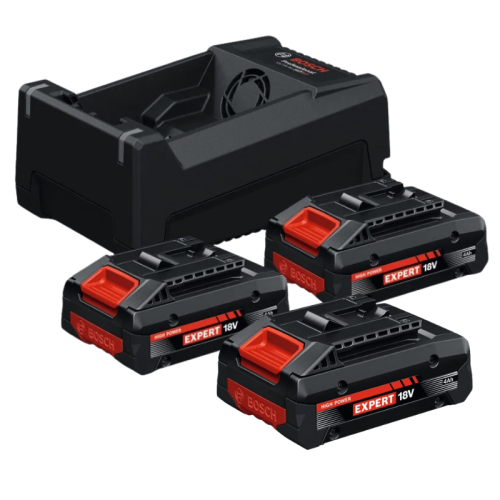 Bosch Expert Starter Kit 3 batterie EXBA18V-40 e caricabatterie GAL12V/18V-80