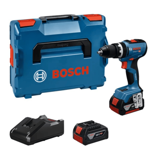 Trapano avvitatore a percussione Bosch Professional GSB 18V-65 doppia batteria 5Ah