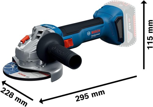 Smerigliatrice angolare ø 125 mm Bosch Professional GWS 18V-8 (fornita senza batteria)