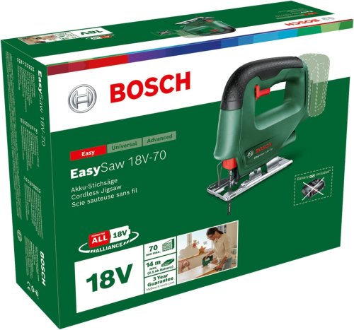 Seghetto alternativo Bosch Easy Saw 18V-70 (senza batteria e caricabatterie)