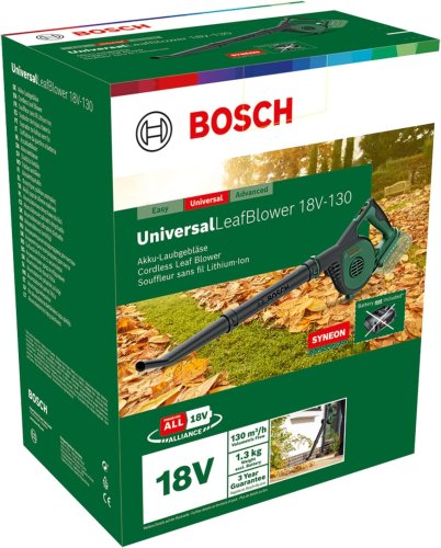 Soffiatore da giardino Bosch Universal LeafBlower 18V-130 (fornito senza batteria)