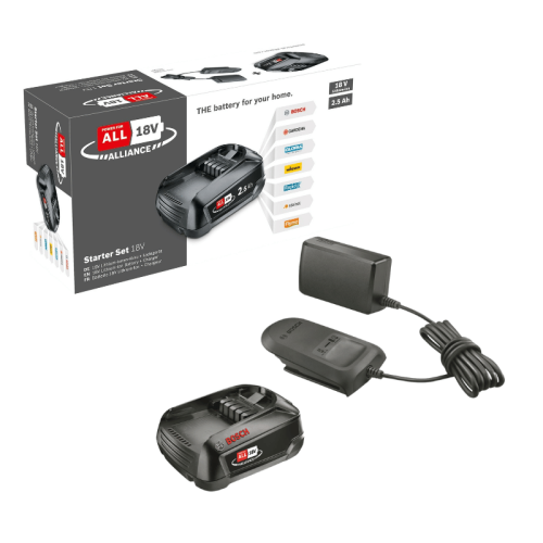 Bosch Starter Set 18V Alliance Kit batteria 2,5Ah + caricabatterie 1600A02625