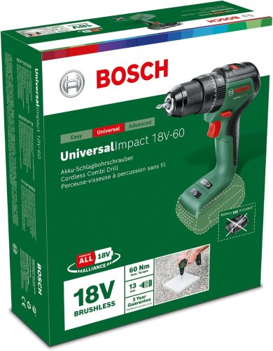 Trapano avvitatore battente Bosch Easy Impact 18V-60 (fornito senza batteria)