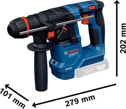 Martello perforatore Bosch GBH 18V-18 X ONECHUCK Professional SDS PLUS (doppia batteria)