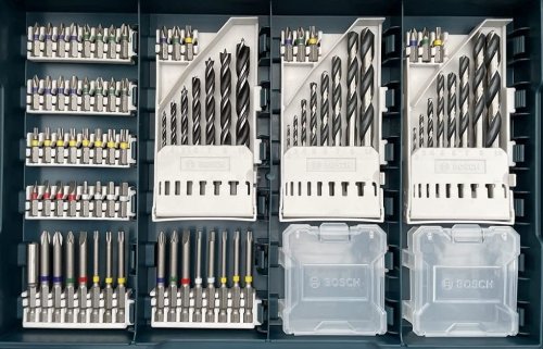 Trapano avvitatore a percussione Bosch Professional GSB 18V-65 doppia batteria e valigetta