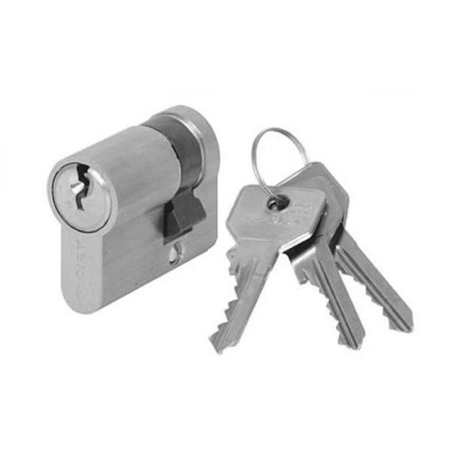 Mezzo cilindro nichelato camma 45° regolabile profilo europeo Cisa 0G304 - mm 60 (50/10)