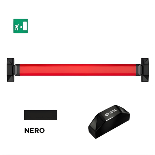 Maniglione antipanico Touch Cisa ALPHA 05M816 due punti di chiusura nero - mm 1200