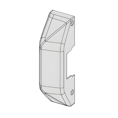 Carter per modulo incontro elettrico Cisa ALPHA 06A98.12.0 - - nero