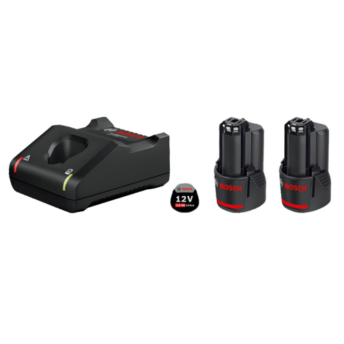 Caricabatterie Bosch GAL 12V-40 Professional + 2 batterie litio GBA 12V 2.0Ah