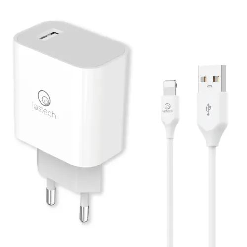 Caricatore rapido 18W con cavo USB-Lightning Apple iPhone Lostech LS-NC61L 1m