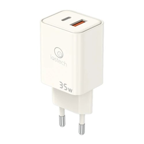 Caricatore rapido 35W con prese USB-C e USB-A Lostech LS-NC09