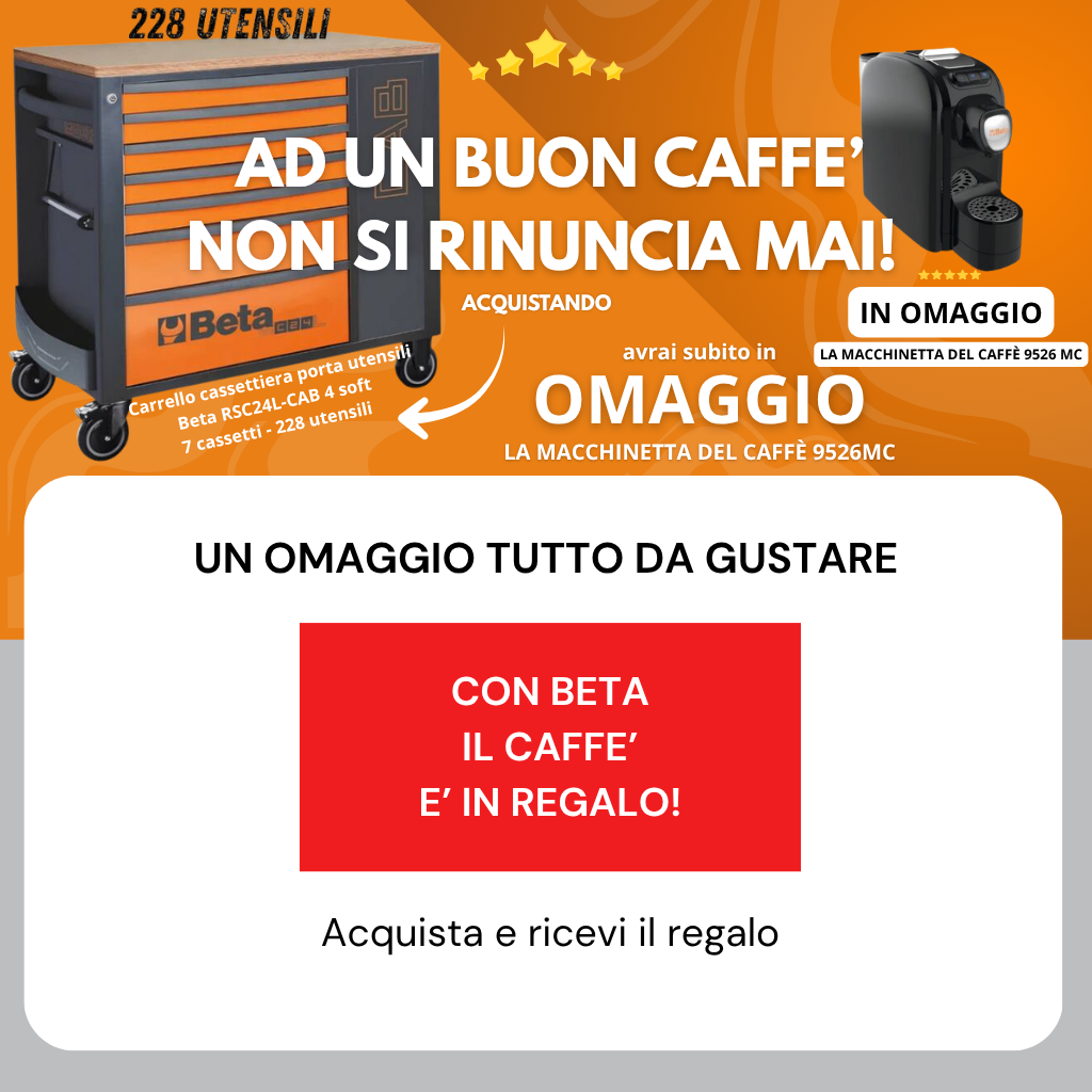 CARRELLO BETA CON OMAGGIO MACCHINA DEL CAFFE'
