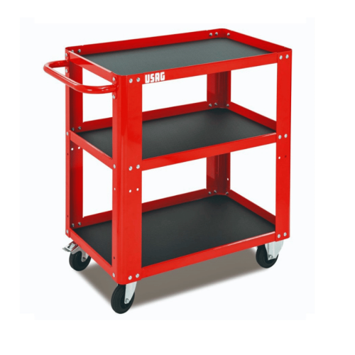 Carrello multiuso con ruote ø 100 mm e 3 ripiani USAG 504 SR