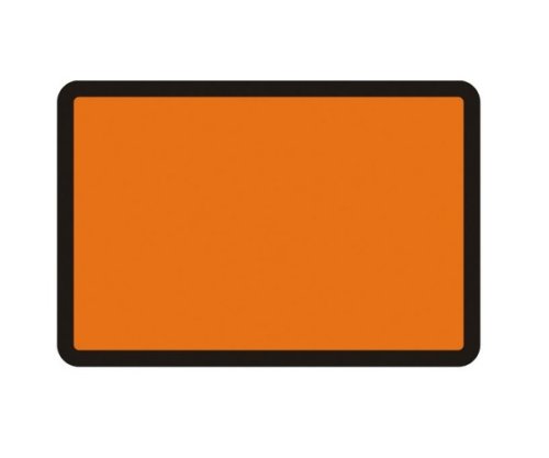 Cartello segnaletico pannello generico ADR neutro rifrangente classe 1 cm 40x30