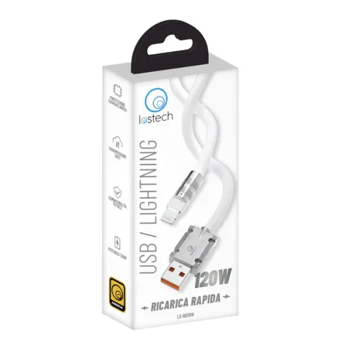 Cavo USB-A / Lightning iPhone Apple 1,5m ricarica rapida 120W Lostech Premium LS-NB19W