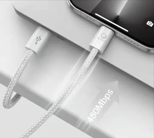 Cavo USB-C / USB-C ricarica rapida 60W bianco Premium Lostech LS-NB02TW 1,5m