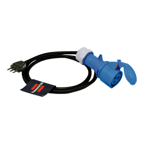 Cavo elettrico da cantiere IP20 3x1,5 mm² 1,5m spina IT 230V/16A e presa CEE 230V/16A
