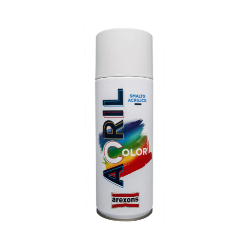 Colore acrilico spray Acril Color Arexons bombola 400ml - - bianco lucido RAL9010