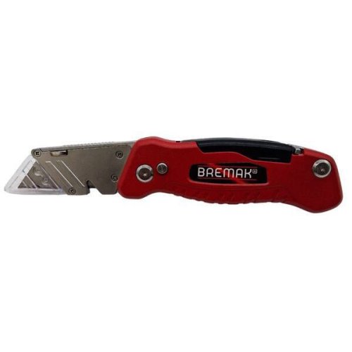 Coltello cutter Bremak 9215 con lama trapezoidale + doppio inserto avvitare