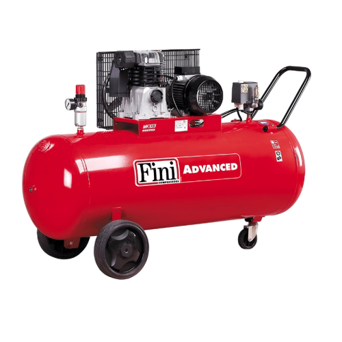 Compressore aria bicilindrico 200 litri monofase Fini MK 103-200-3M