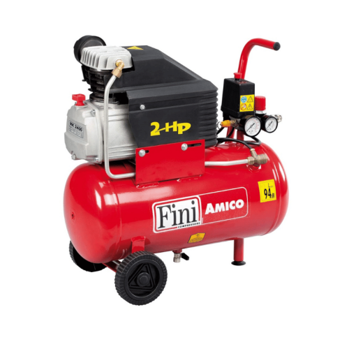 Compressore aria monofase 230V 2Hp da 24 litri Fini Amico 25/2400