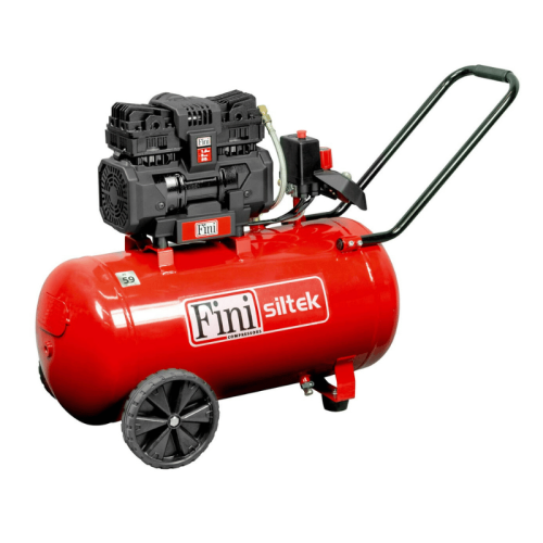 Compressore aria silenzioso 59dB 50 litri Fini Siltek TB 50/1,5 Hp